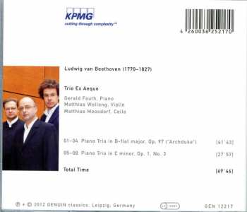 CD Ludwig van Beethoven: Piano Trio In B-flat Major, Op. 97 ("Archduke"),  Piano Trio In C Minor, Op. 1 No. 3