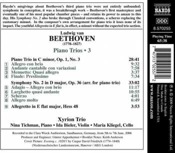 CD Ludwig van Beethoven: Piano Trio No. 3 / Symphony No. 2 (Arr. For Piano Trio)