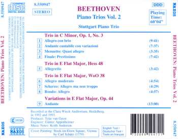 CD Ludwig van Beethoven: Piano Trios Volume 2