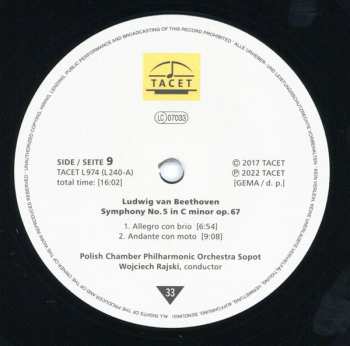 9LP/Doos Ludwig van Beethoven: TACET's Beethoven Symphonies (Symphonies Nos. 1-9 Complete Edition) LTD | NUM