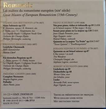 10CD/Doos Robert Schumann: Romantic: Les Maîtres Du Romantisme Européen (XIXe Siècle)