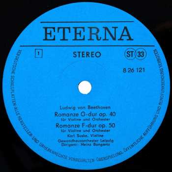 LP Ludwig van Beethoven: Romanze G-dur Op. 40 · Romanze F-dur Op. 50 · Konzert C-dur WoO 5 · Rondo B-dur WoO 6