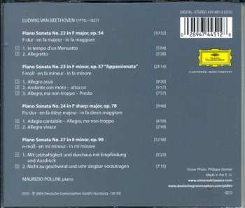 2CD Ludwig van Beethoven: Sonatas Opp. 54 • 57 • 78 • 90 • Appassionata