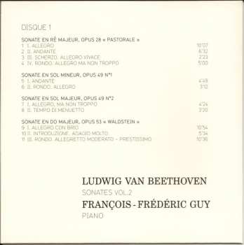3CD/Doos Ludwig van Beethoven: Sonates Vol.2