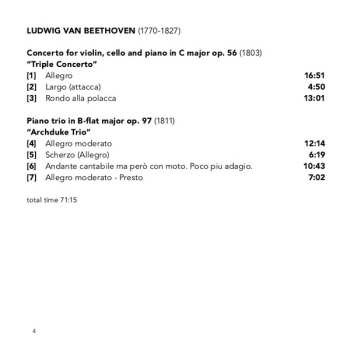 SACD Ludwig van Beethoven: Triple Concerto & Archduke Trio
