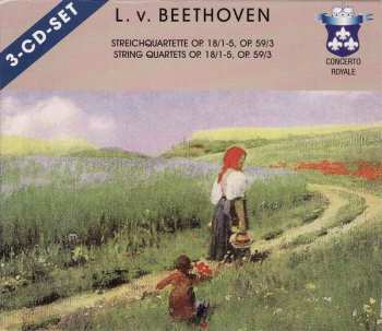 Album Ludwig van Beethoven: Streichquartette Op. 18/1-5, Op. 59/3 = String Quartets Op. 18/1-5, Op. 59/3