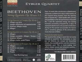 CD Ludwig van Beethoven: String Quartets Op. 18 Nos. 1-3
