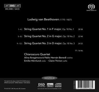 SACD Ludwig van Beethoven: String Quartets, Op. 18 Nos. 1-3