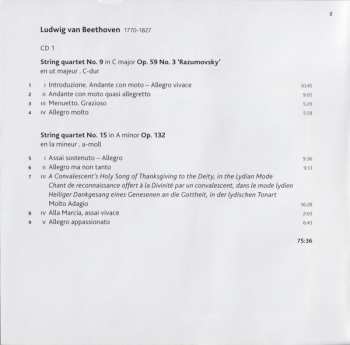 2CD Ludwig van Beethoven: String Quartets Op. 59/3 & Op. 132 – Op. 18/2 / Op. 131