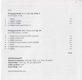 2CD Ludwig van Beethoven: String Quartets Op. 59/3 & Op. 132 – Op. 18/2 / Op. 131