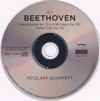 2CD Ludwig van Beethoven: String Quartets Opp. 132 & 130/133