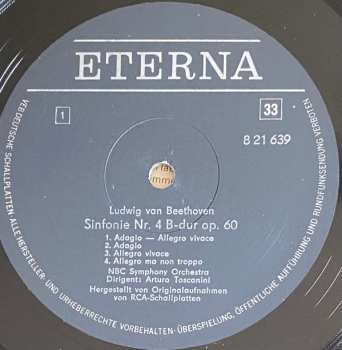 LP Ludwig van Beethoven: Sinfonien Nr. 4 Und 5
