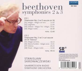 2CD Ludwig van Beethoven: Symphonies 2 & 3
