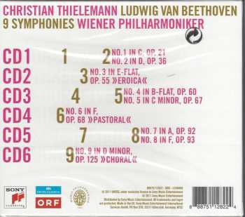 6CD/Doos Ludwig van Beethoven: Symphonies