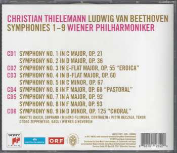 6CD/Doos Ludwig van Beethoven: Symphonies