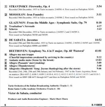 CD Ludwig van Beethoven: Symphony No. 6 "Pastoral" / Fireworks / Iron Foundry / Juventus / From The Middle Ages