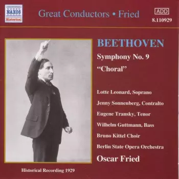 Symphony No. 9 "Choral" (Historical Recording 1929)
