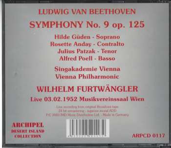 CD Ludwig van Beethoven: Symphony No. 9 (Live 03.02.1952 Musikvereinssaal Wien)