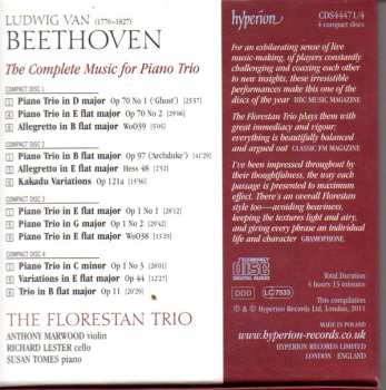 4CD/Doos Ludwig van Beethoven: The Complete Music For Piano Trio 