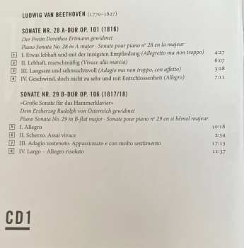 2CD Ludwig van Beethoven: The Late Piano Sonatas: Opp. 101, 106, 109, 110, 111