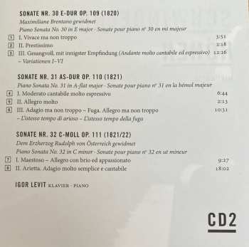 2CD Ludwig van Beethoven: The Late Piano Sonatas: Opp. 101, 106, 109, 110, 111