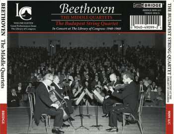 3CD Ludwig van Beethoven: The Middle Quartets (In Concert At The Library Of Congress, 1940-1960)