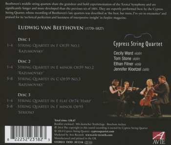 3CD Ludwig van Beethoven: The Middle String Quartets