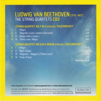 8CD/Doos Ludwig van Beethoven: The String Quartets (Live From Suntory Hall, Tokyo)