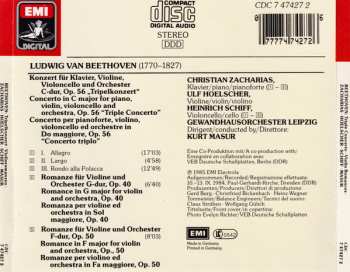 CD Ludwig van Beethoven: Tripelkonzert • Triple Concerto / Violinromanzen • Violin Romances Nos. 1 & 2