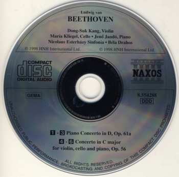 CD Ludwig van Beethoven: Triple Concerto • Piano Concerto In D Major, Op. 61a