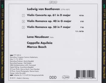 CD Ludwig van Beethoven: Violin Concerto / Romances