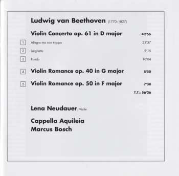 CD Ludwig van Beethoven: Violin Concerto / Romances