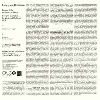 LP Ludwig van Beethoven: Violinkonzert D-dur, Op. 61
