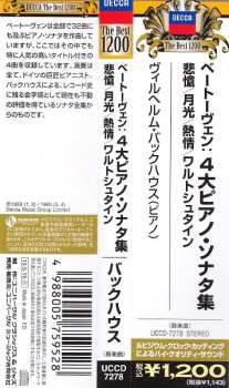 CD Ludwig van Beethoven: Piano Sonatas Nos. 8, 14, 21 & 23