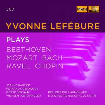 5CD Ludwig van Beethoven: Yvonne Lefebure Plays Beethoven/mozart/bach/ravel/chopin