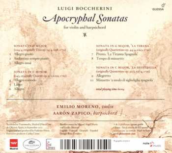 CD Luigi Boccherini: Apocryphal Sonatas for Violin And Harpsichord