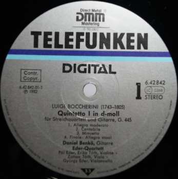 LP Luigi Boccherini: Gitarrenquintette Nr.1&2 • Guitar Quintets • Quintettes Pour Guitarre