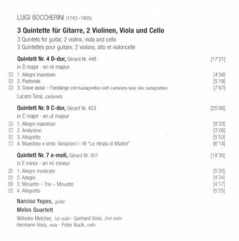 CD Narciso Yepes: Guitar Quintets Nos. 4, 7, 9 «La Ritirata Di Madrid»