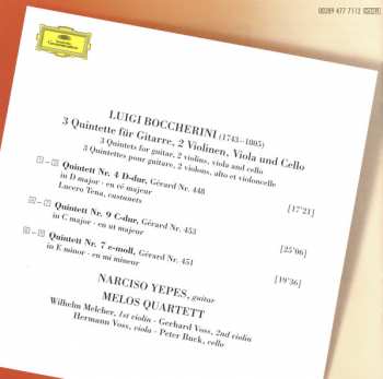 CD Narciso Yepes: Guitar Quintets Nos. 4, 7, 9 «La Ritirata Di Madrid»