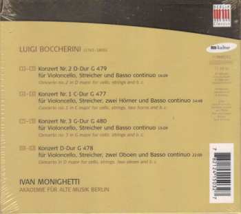 CD Luigi Boccherini: Cellokonzerte (Cello Concertos)