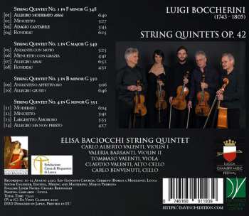 CD Luigi Boccherini: String Quintets Op. 42