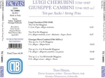 CD Luigi Cherubini: Trii Per Archi