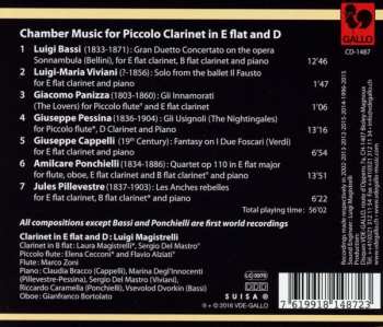 CD Amilcare Ponchielli: Chamber Music For Piccolo Clarinets In E Flat And D
