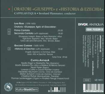 CD Luigi Rossi: Oratorio "Giuseppe"