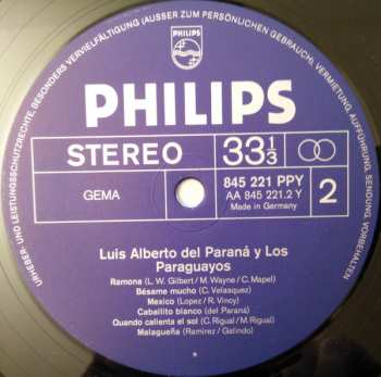 2LP Luis Alberto del Parana y Los Paraguayos: Luis Alberto Del Paraná Y Los Paraguayos