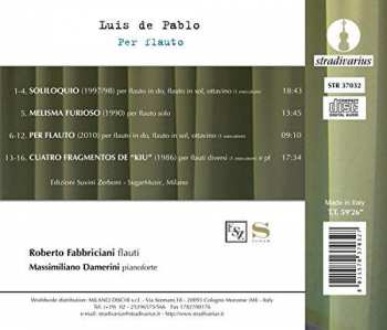 CD Luis de Pablo: Per Flauto