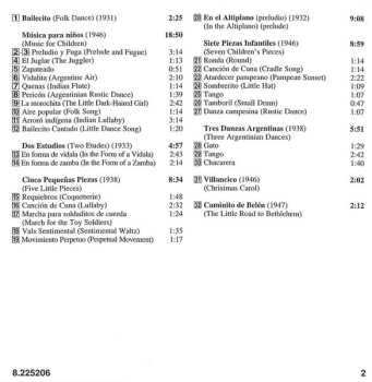 CD Dora De Marinis: Piano Works, Vol. 2: In The Altiplano / Three Argentinian Dances / Music For Children