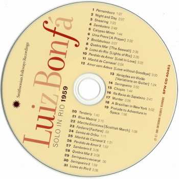 CD Luiz Bonfá: Solo In Rio 1959