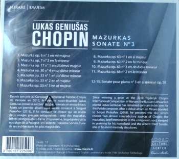 CD Frédéric Chopin: Mazurkas | Sonate Nº3