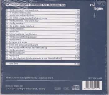 CD Lukas Lauermann: How I Remember Now I Remember How